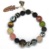 Big Buddah Bead - Eclectic Love & Feather Charm